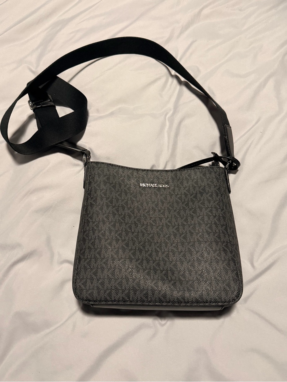 Michael Kors Black Monogram Crossbody Bag